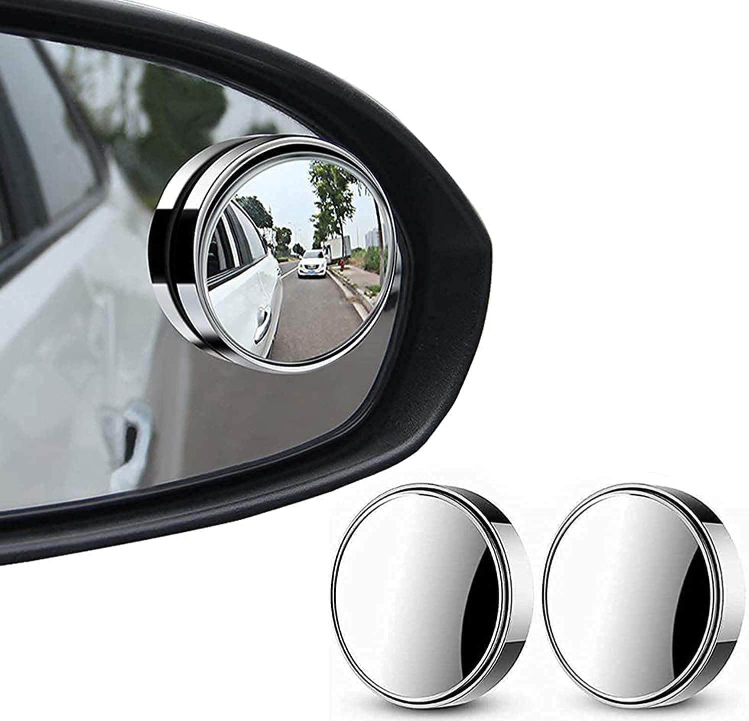 CAR ROUND REAR VIEW ANGLE MIRRORS